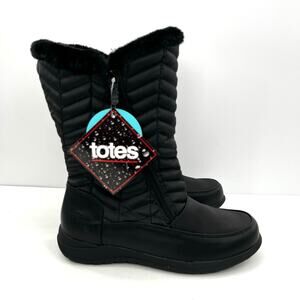 Totes Women's Rain & Snow Boots Insulated Warm Fur-Lined,